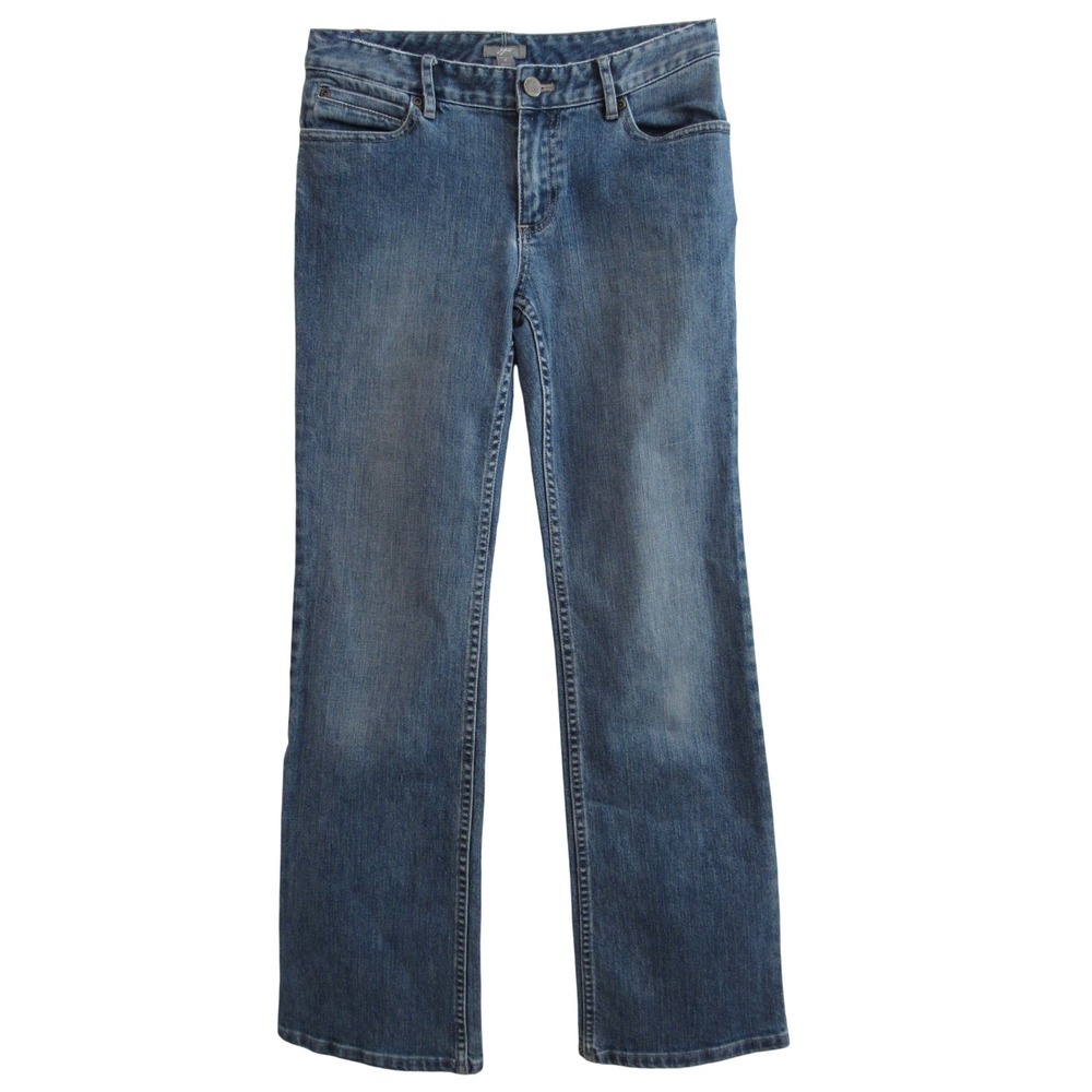 J. Jill Womens Medium Wash Stretch Denim Bootcut Jeans Blue Size 2 Classic